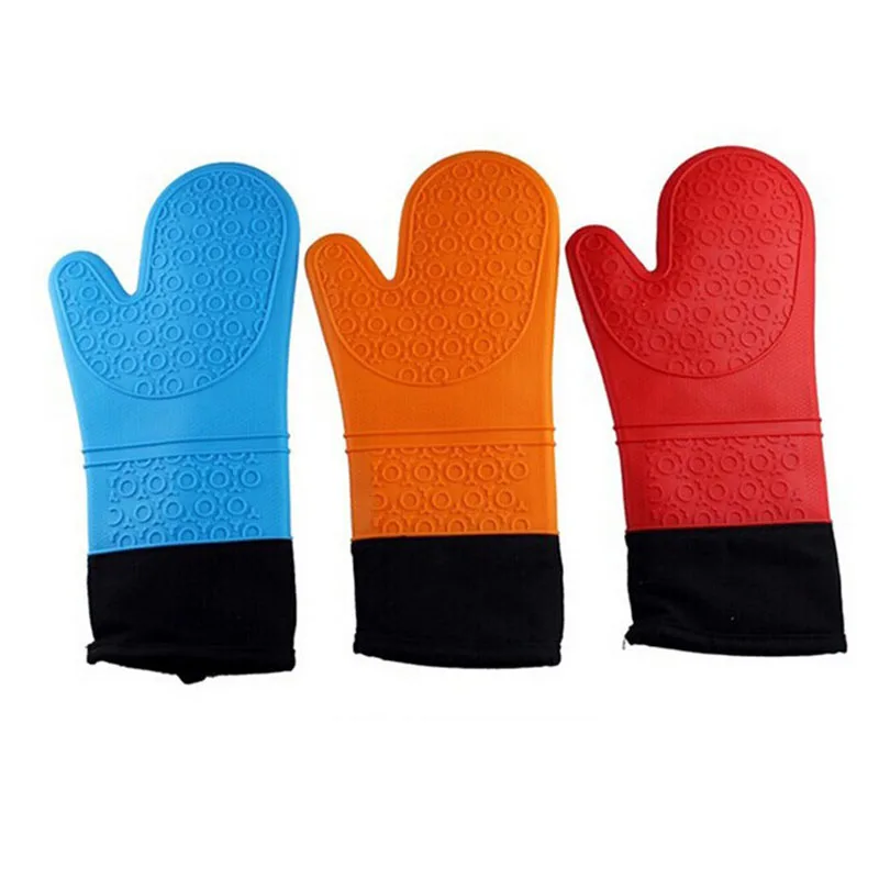 1PC Microwave Oven Gloves Silicone Oven Mitts Slip resistant Bakeware