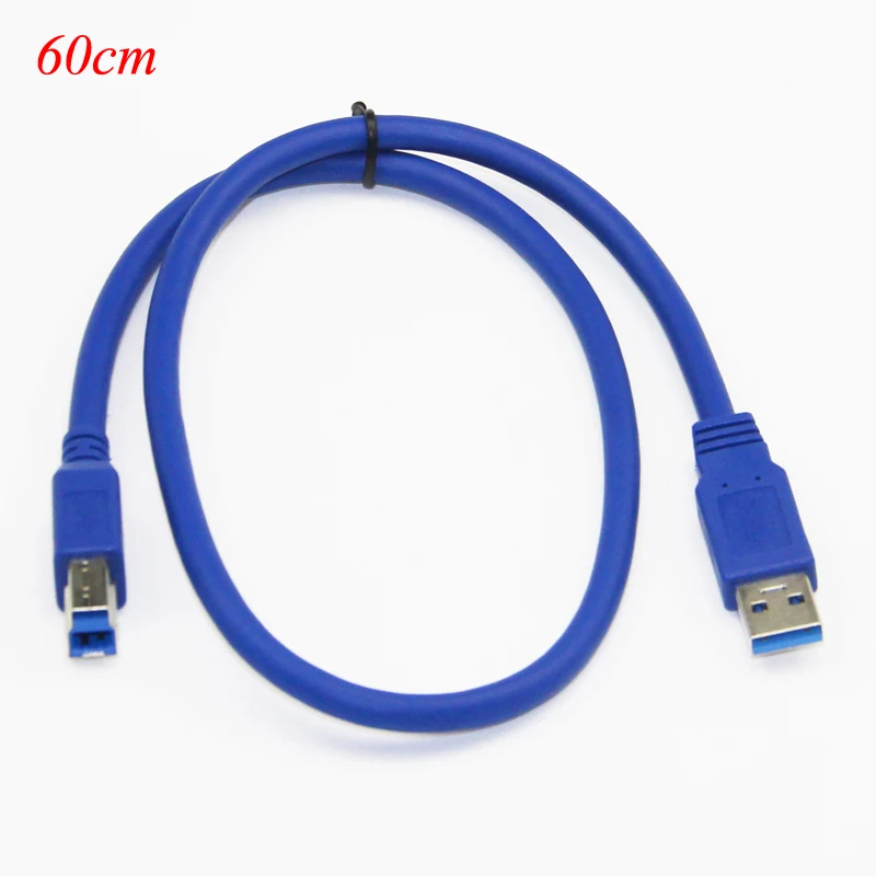 Bochara USB 3,0 кабель USB для принтера 3,0 тип A папа-Тип B Папа из фольги+ Плетеный экранированный 30 см 60 см 100 см 1,5 м 1,8 м 3 м 5 м