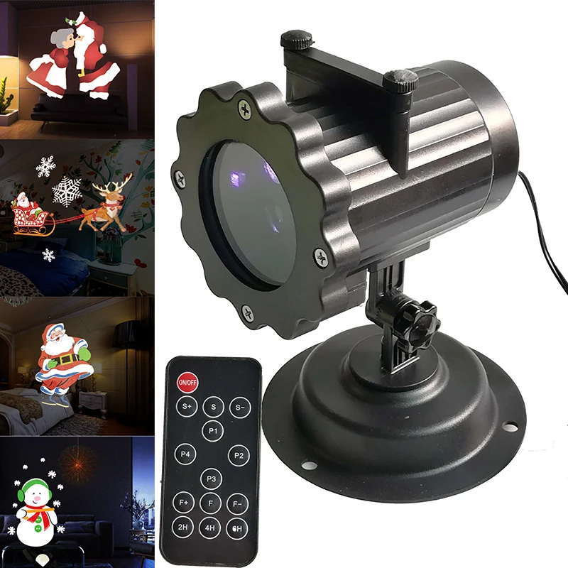 

New Dynamic Animation Projector Lights 4 Pattern Led Garden Light Waterproof Christmas Projection Lamp For Wedding Decor