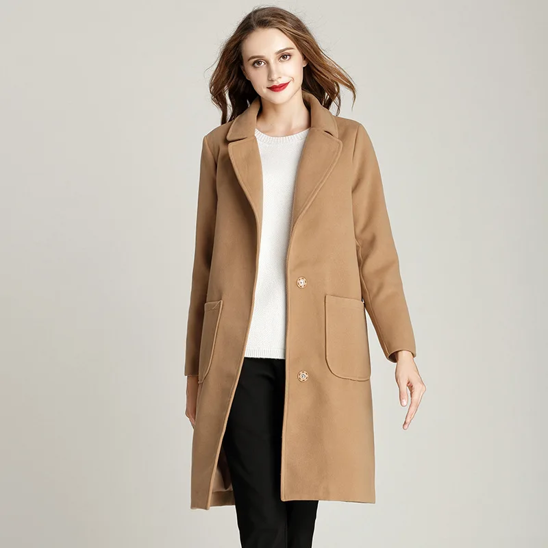 M 5XL Womens Winter Coats And Jackets 2018 Autumn Vintage Cashmere Coat
