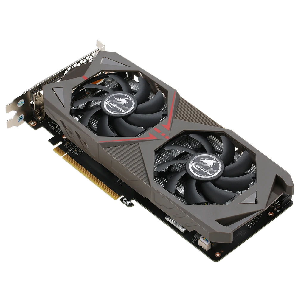 Красочная видеокарта GeForce GTX 1060 GPU 6GB 192bit Esport Gaming GDDR5 6144M PCI-E X16 3,0 VR Ready с 2 вентиляторами охлаждения