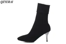 QZYERAI New arrivals European fashion new youth women medium boots casual shoes women of shoes novelty and sexuality