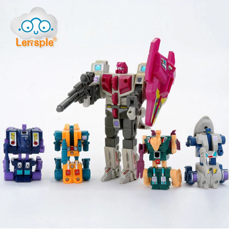 

Lensple 5 IN 1 KO Transformation G1 Abominus infernocus Reissue Version Action Figure Masterpiece Classic Collection Robot Toys
