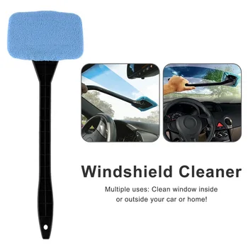 

Long Handle Brushes Sponges Plastic Windshield Cleaner Microfiber Auto Window Cleaner Handy Washable Car Cleaning Tool