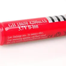 4X18650 аккумуляторные батареи черный 3,7 v 4200 mAh 18650 литий-ионный аккумулятор для светодиодного фонарика внешний аккумулятор фонарь