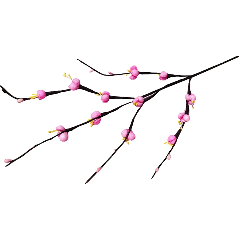 Artificial Silk Flowers Plum Blossom Branch Silk flower arrangement