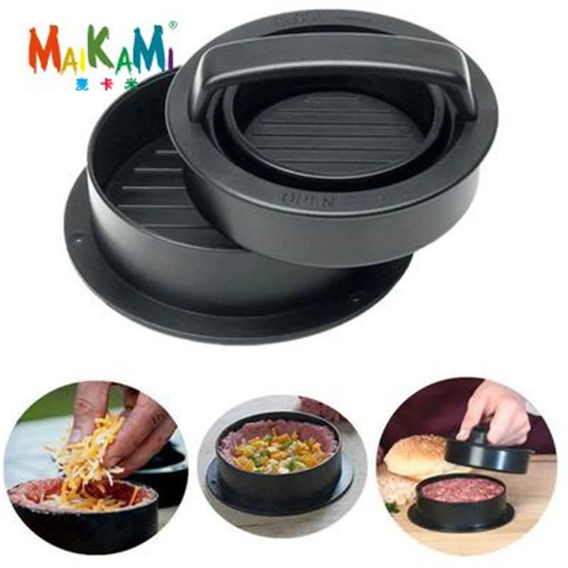 

ABS Hamburger Maker Hamburger Press Round Shape Non-Stick Chef Cutlets Hamburger Meat Beef Grill Burger Press Patty Maker Mold