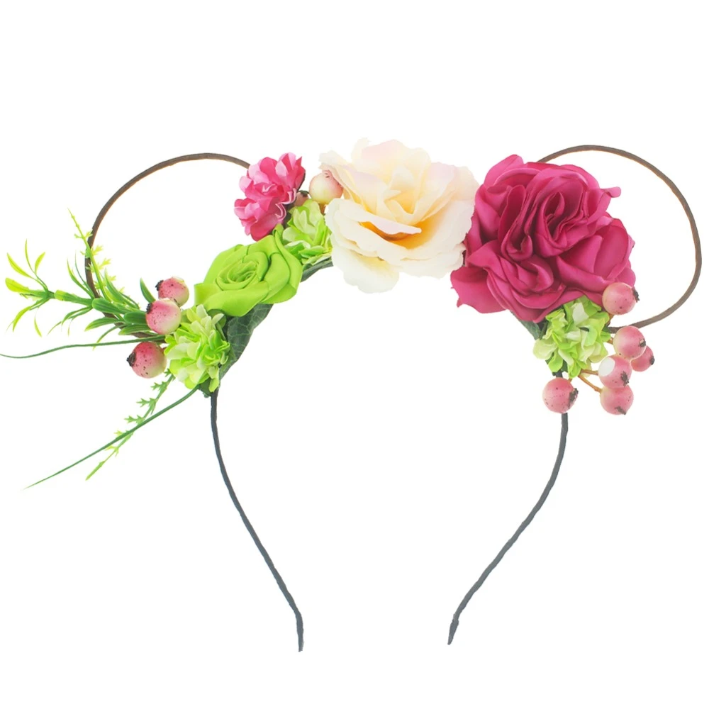 Diademas Con Orejas De Jardin De Flores Para Nina Y Mujer Diademas Bohemias De Flor Diadema Accesorio Para El Cabello Para Fiesta Accesorios Para El Pelo De Nina Aliexpress