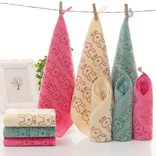 

Baby Infant Newborn Cute Rabbit Soft Bath Bathing Towel Microfiber Washcloth