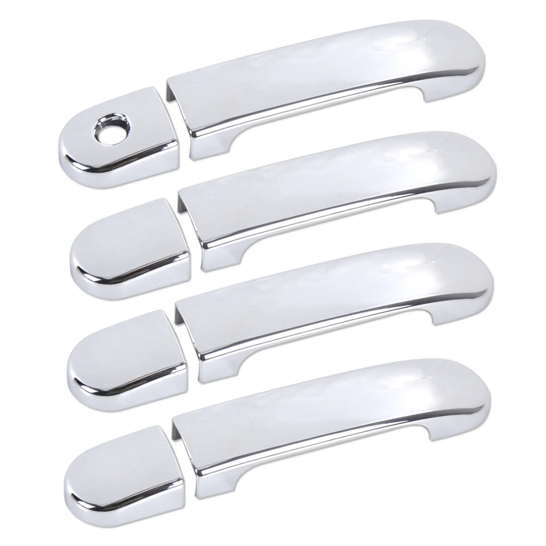 

CITALL 8Pcs / Set Car Styling Chrome Door Handle Cover Trim Decoration Fit For Nissan Versa Tiida 2007 2008 2009 2010 2011 2012