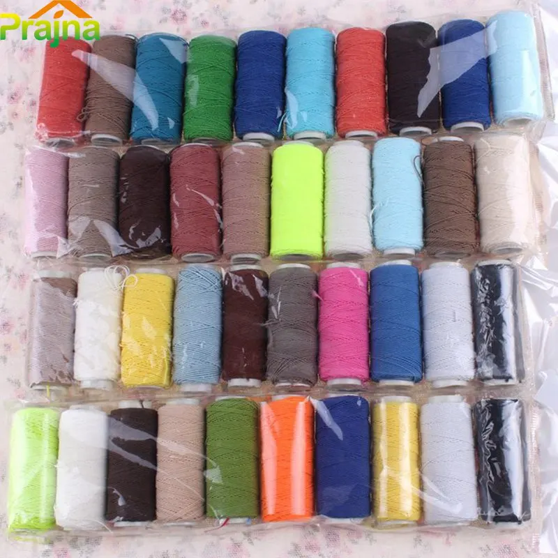 Random Color Elastic Beading Thread Set Polyester Sewing Machine Thread