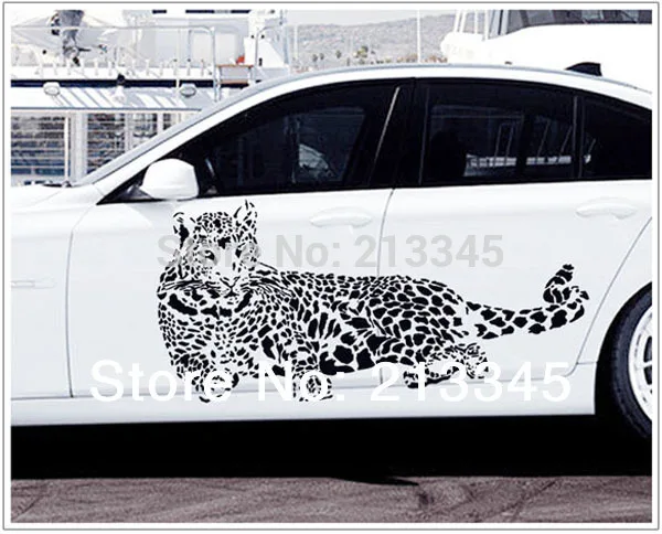 

[Fundecor Monopoly] Removable large cheetah Fashion personalized car stickers decoration decal transparent PVC wall stickers