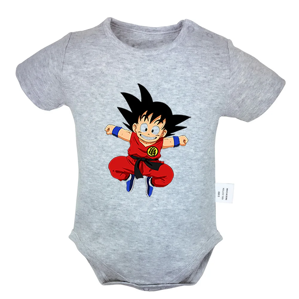 

Dragon Ball Fighting Goku Pink big lips emoji Design Newborn Baby Boys Girls Outfits Jumpsuit Print Infant Bodysuit Clothes