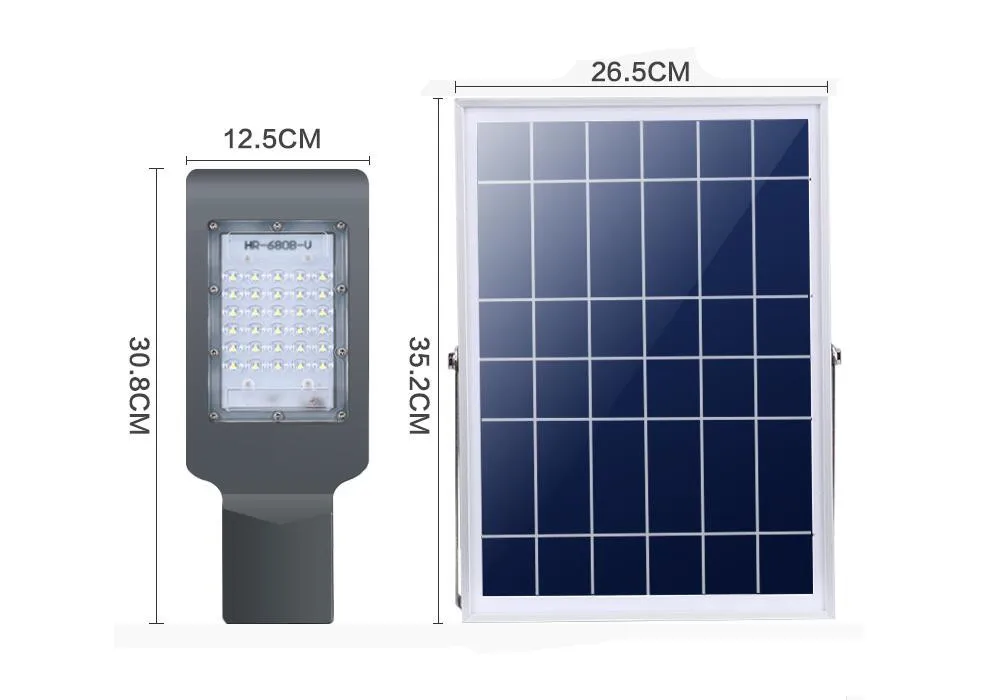 30 Вт Светодиодный светильник на солнечной батарее Водонепроницаемый IP65 с пультом дистанционного управления Солнечный уличный светильник алюминиевый уличный садовый гаражный светодиодный светильник на солнечной батарее