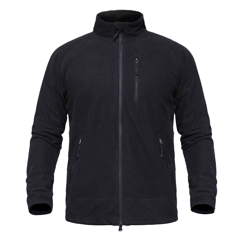 Refire Gear США тактическая флисовая куртка мужская теплая легкая военная куртка весна осень эластичная полярная подкладка пальто армейская одежда - Цвет: Black