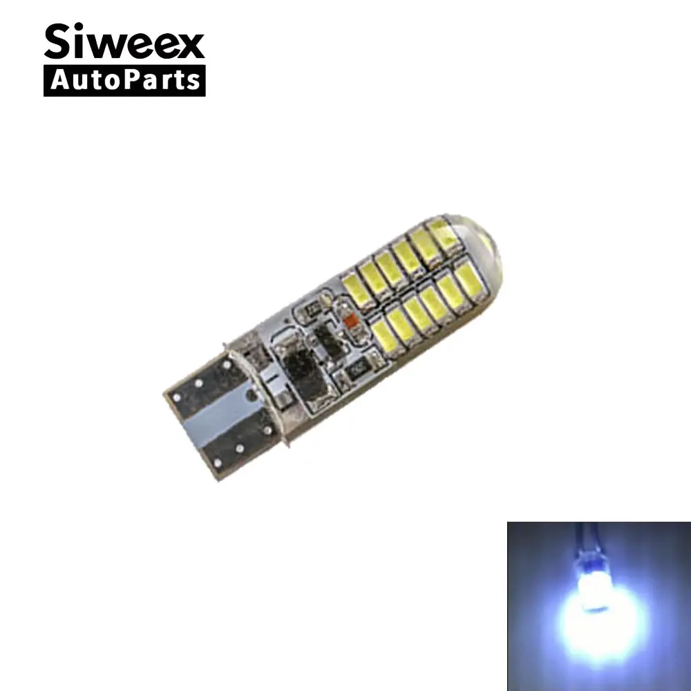 

T10 W5W 24-3014 SMD Car T10 LED 194 168 Wedge Replacement Reverse Panel Lamp For Clearance Lights Car Reading Light Strobe Bulb