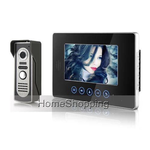 

FREE SHIPPING NEW Touch 7" Color Screen Video Intercom Door Phone System 1 Monitor + 700TVL Waterproof Doorbell Camera In Stock