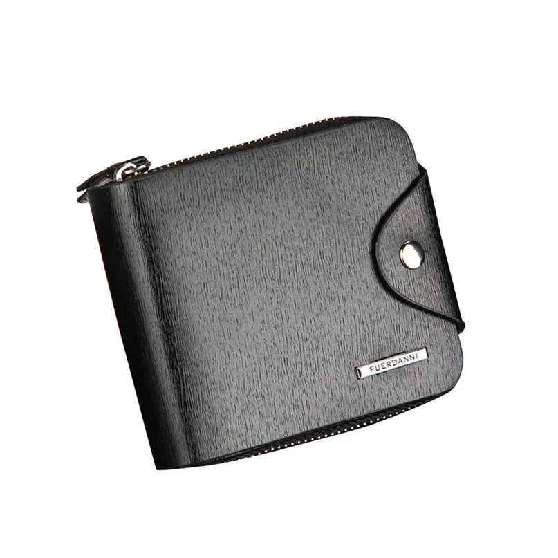 

Modern Mens Leather ID Card Holder Billfold Zip Purse Wallet Handbag Clutch at824