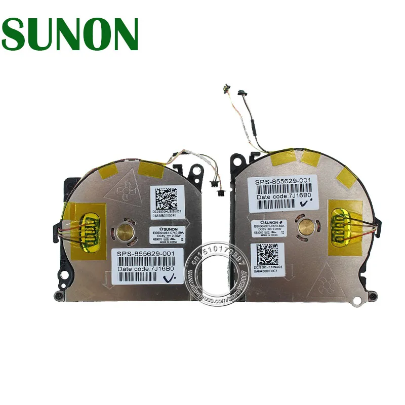 SUNON вентилятор охлаждения для HP спектр 13-V011DX 855629-001 аккумулятор большой емкости