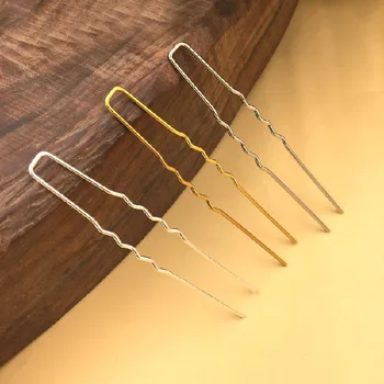 

Retro Hairstick Hairwear Findings Blanks Metal 64mm Women's Bride Hair Clips DIY Hair Hairpin Accessories Making Bases Setting