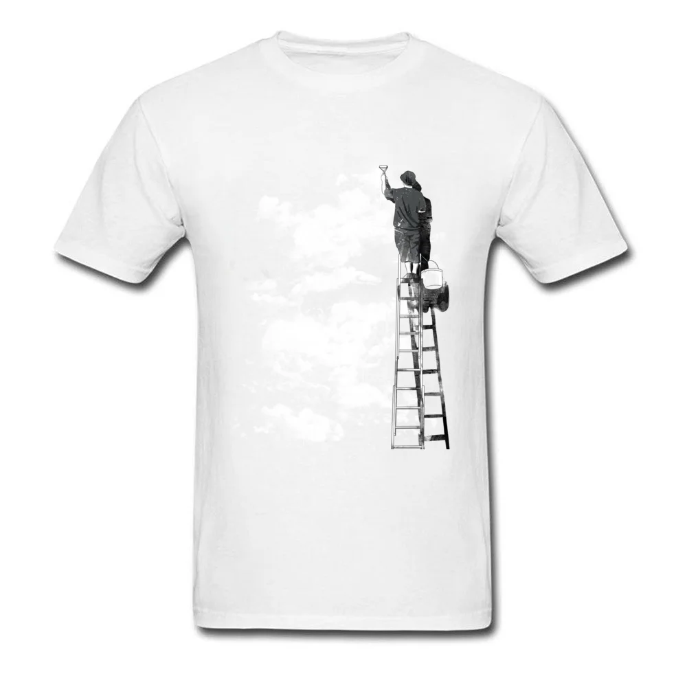 GroupFunny Short Sleeve Tops Tees Summer/Autumn Funny Crewneck 100% Cotton Fabric T Shirt Men's T Shirt The Optimist  The Optimist white
