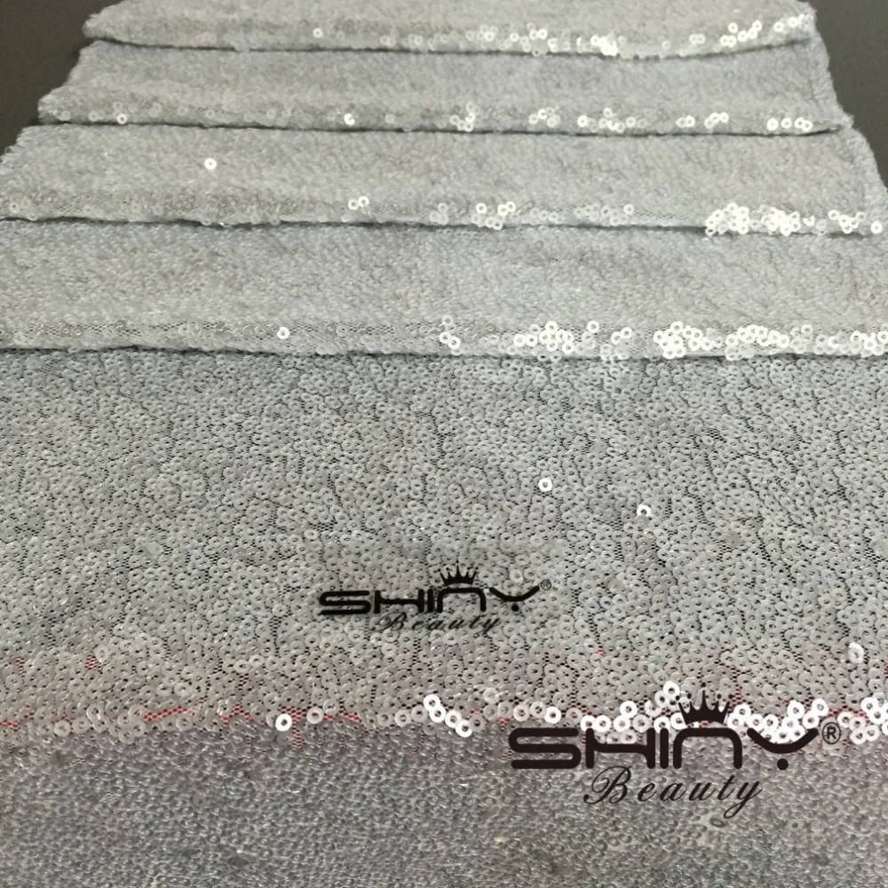 Матовая серебряная скатерть с блестками 14 &quotx 72&quot сиреневая ay|sequin table cloth|sequin