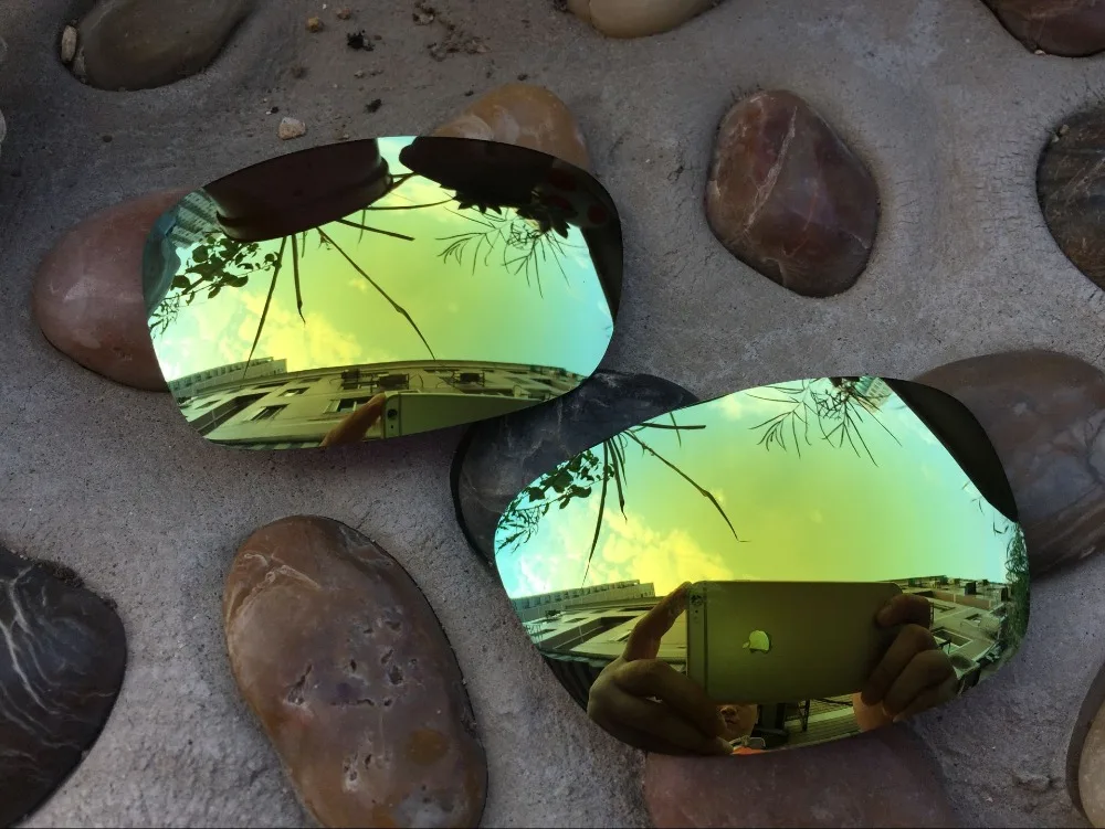 24 К Золото Поляризованных Сменные Линзы для Oakley Hijinx Солнцезащитные Очки |