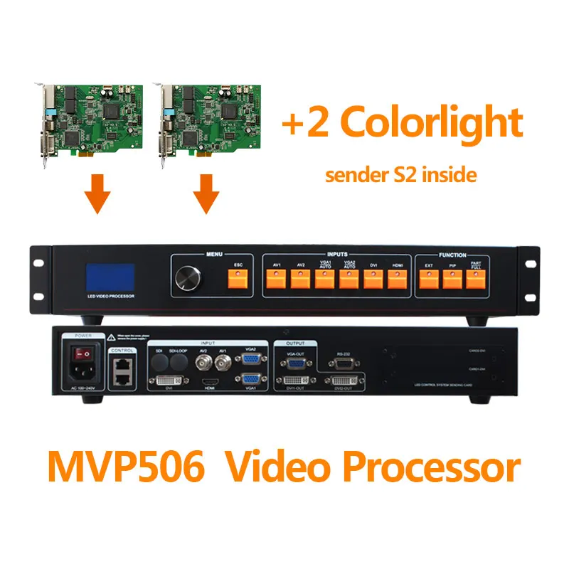 Контроллер с S2 like VDWALL LVP100 светодиодный видеопроцессор вход CVBS/DVI/HDMI/VGA 1920*1080
