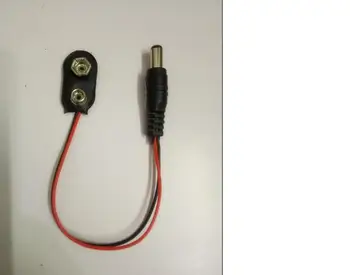 

10PCS 9 v battery buckle line type I take power plug to take 5.5 * 2.1 DC battery box type I head