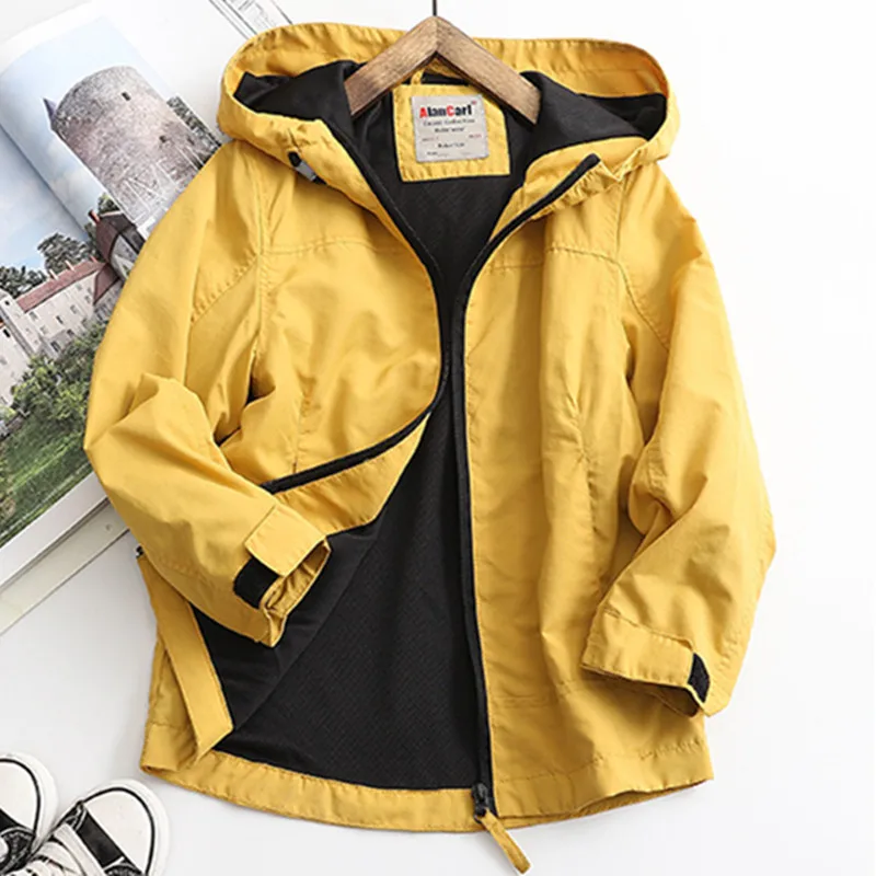 

New 2019 spring autumn children kids jackets baby boys girls windproof jackets inner ining mesh