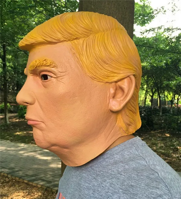 USA President Donald Trump Mask Horror Scary Halloween Prank joke Mask - 5