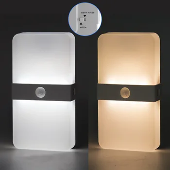 

USB LED Rechargeable Motion Sensor Night Light Corridor Lamp Closet Cabinet Camping Lighting