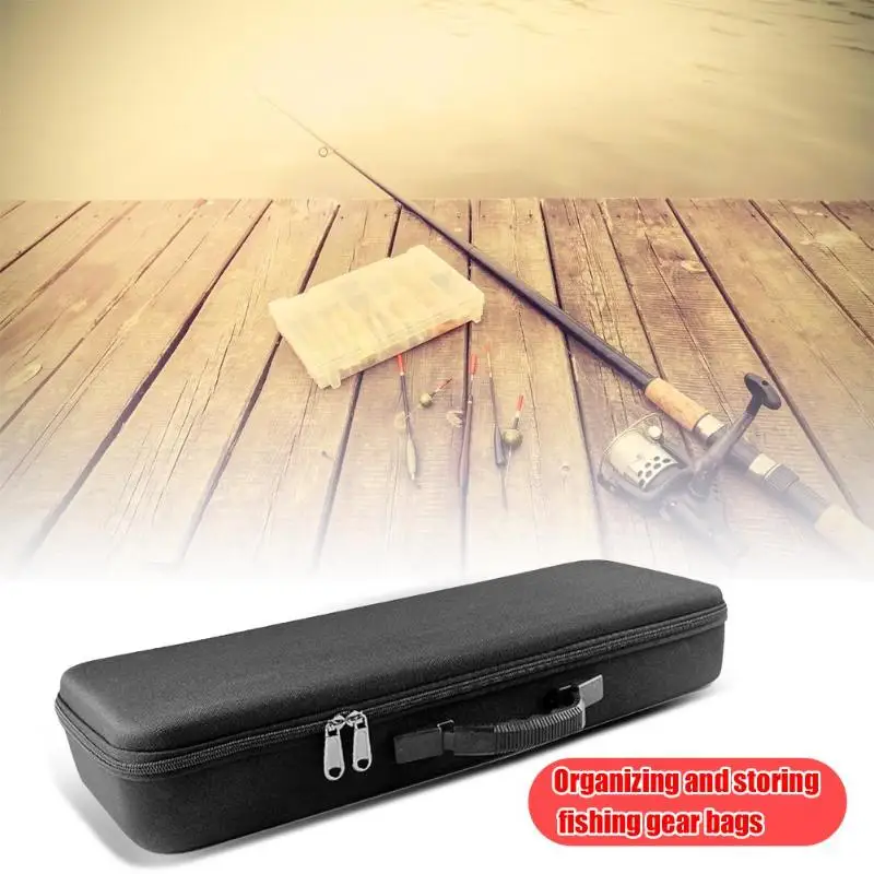

EVA Fishing Rod Bag Protective Case Cover Shockproof Hard Shell Fishing Rod Bag Outdoor Fishing Tackle Storage Bag Accessory