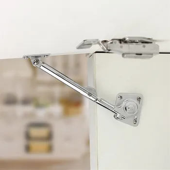 

1pcs Cabinet Door Hydraulic Buffer Gas Strut Hinges Up and Down Buffering Hinge Feel Free To Stop Kitchen Cabinet Accessories