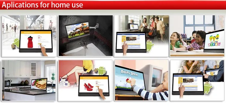 Tudo em um pc com Painel de Toque Polegada Wall Mount Android 5.1 Ips 1280*800 14 19 14 polegada wall mount android 5.1 IPS