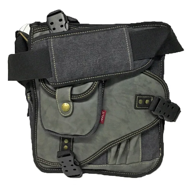 Aliexpress.com : Buy AERLIS Men Messenger Shoulder Bags Canvas Leather ...