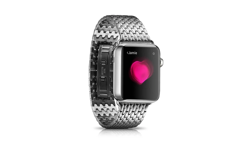 Браслет URVOI link для apple watch series 6 SE 5 4 высококачественный ремешок из нержавеющей