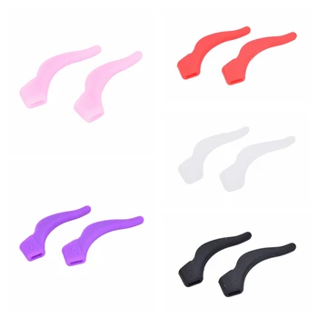 

2018 New 1 Pairs durable Anti Slip Temple Holder Spectacle Silicone Glasses Ear Hooks Tip Eyeglasses Grip