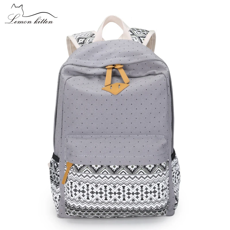Для отдыха Для женщин рюкзак холст студент школьная сумка рюкзак женский элегантный дизайн