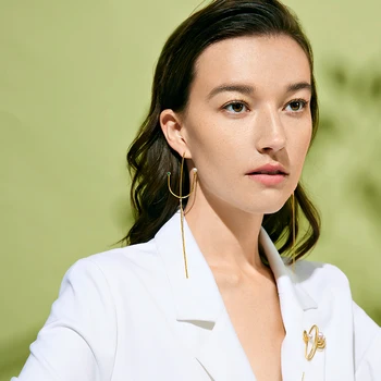 

gNpearl Saguaro Tassel Earring Freshwate rnatural Pearl Elegance pearl Drop earring jewelry for women trendy Party Gift