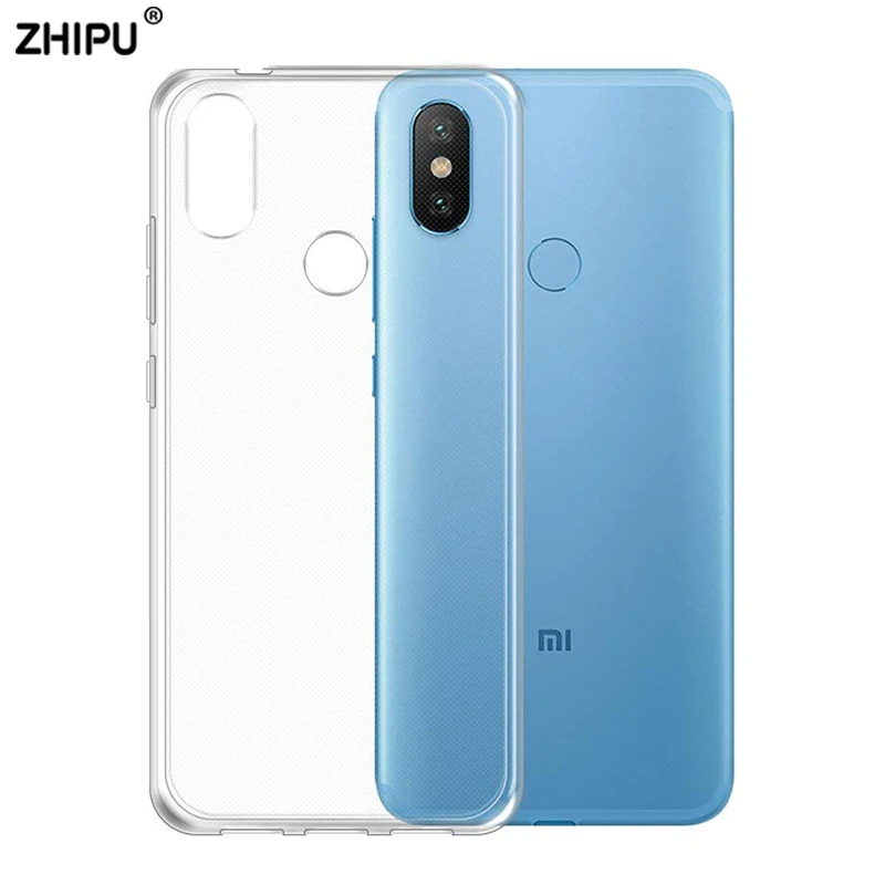 Чехол для Xiaomi mi A2 Lite A1 TPU Силиконовый Прозрачный Бампер Мягкий чехол 5X 6X задняя