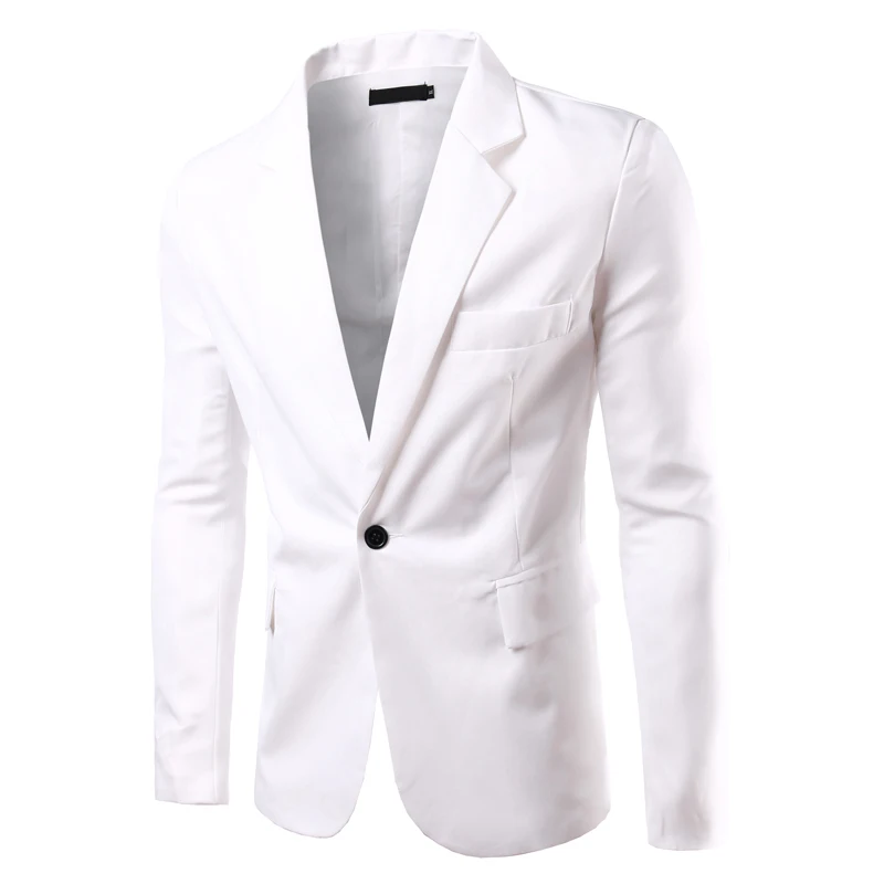 Мужской модный брендовый блейзер в британском стиле, повседневный приталенный пиджак, мужские блейзеры, мужское пальто Terno Masculino размера плюс