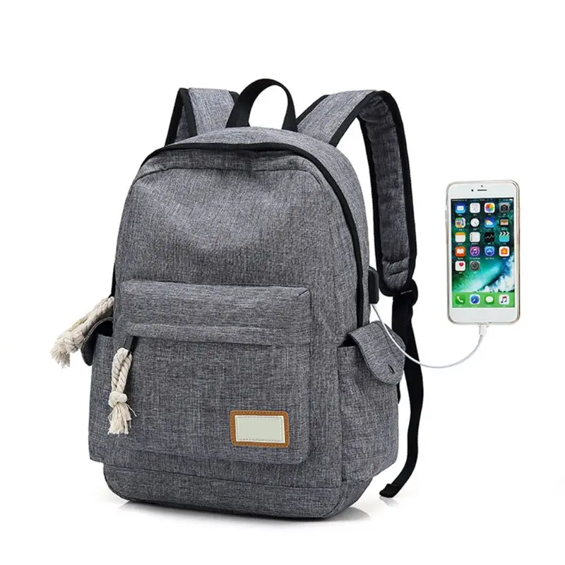 

Laptop Backpack College School Casual Travel Outdoor Daypack Bookbag with USB Charging Port for Women Men Student