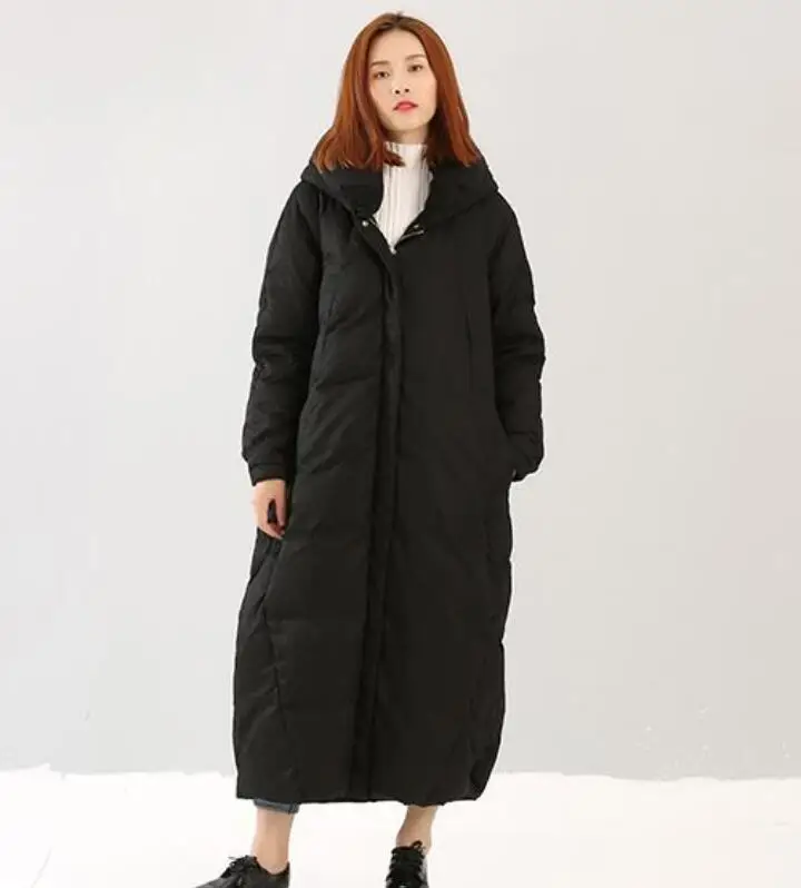 Size S 10XL Big Yard Long Down Coat Thick Winter Down Coat X Long Down