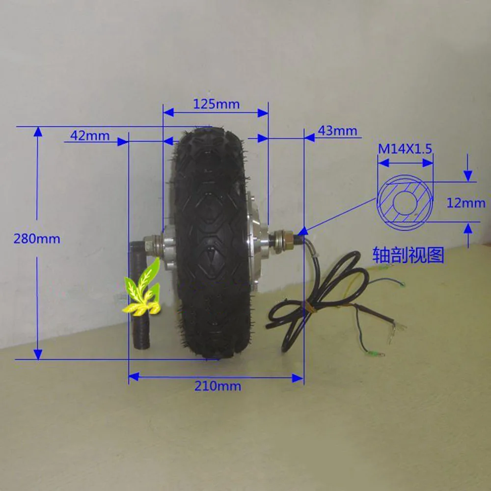 Best 36V 48V 500W 800W electric bicycle hub motor 10inch Scooter engine for scooter/electric bike/e bike Engine Wheel Motor 0