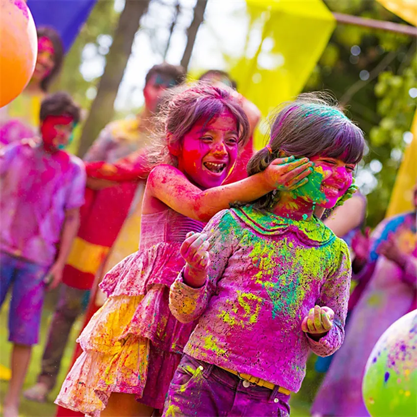 100 г/пакет цветной порошок для Holi вечерние новинка фестиваль радужная кукурузная