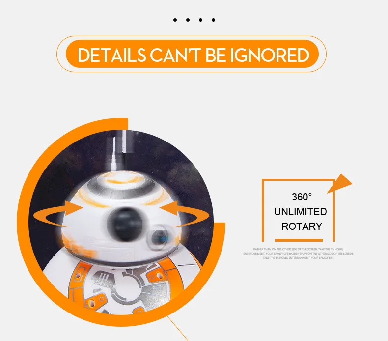 Bb-8 Интеллектуальный робот с дистанционным управлением, интеллектуальная магнитная левитация, детская игрушка BB8, сферический робот для мальчика, подарок на день рождения