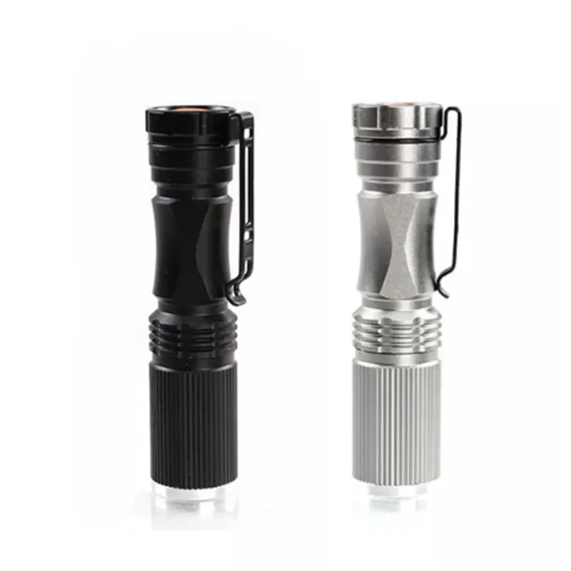 

LED Flashlight Torch XPE-Q5 600 Lumen 7W Zoomable Flashlight For 1xAA 1.2V