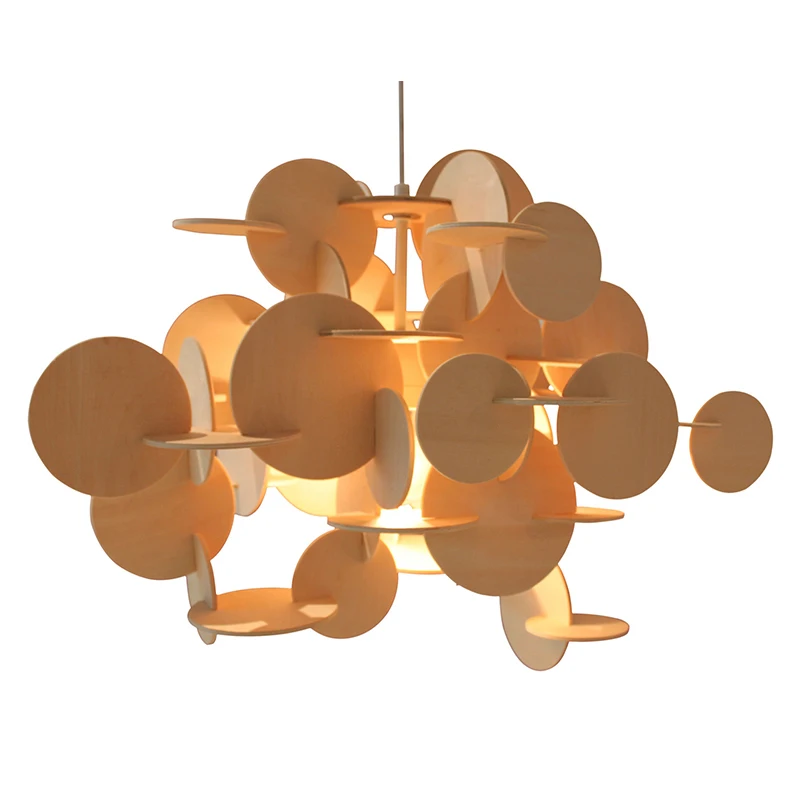 Color solid wood for children Hang lamps pendant lights led lights for home nordic pendant light fixtures loft style hanging