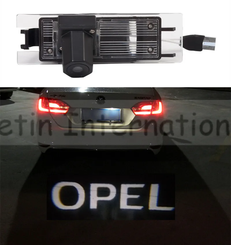 1 piece Car led License Plate Lights Laser Shadow logo Projector lamp